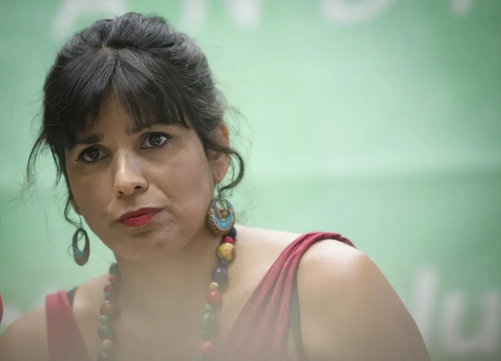 La Presidenta del Grupo Parlamentario de Adelante Adaluc&iacute;a, Teresa Rodr&iacute;guez , durante una entrevista para Europa Press, en Sevilla, a 3 de agosto  de 2020.