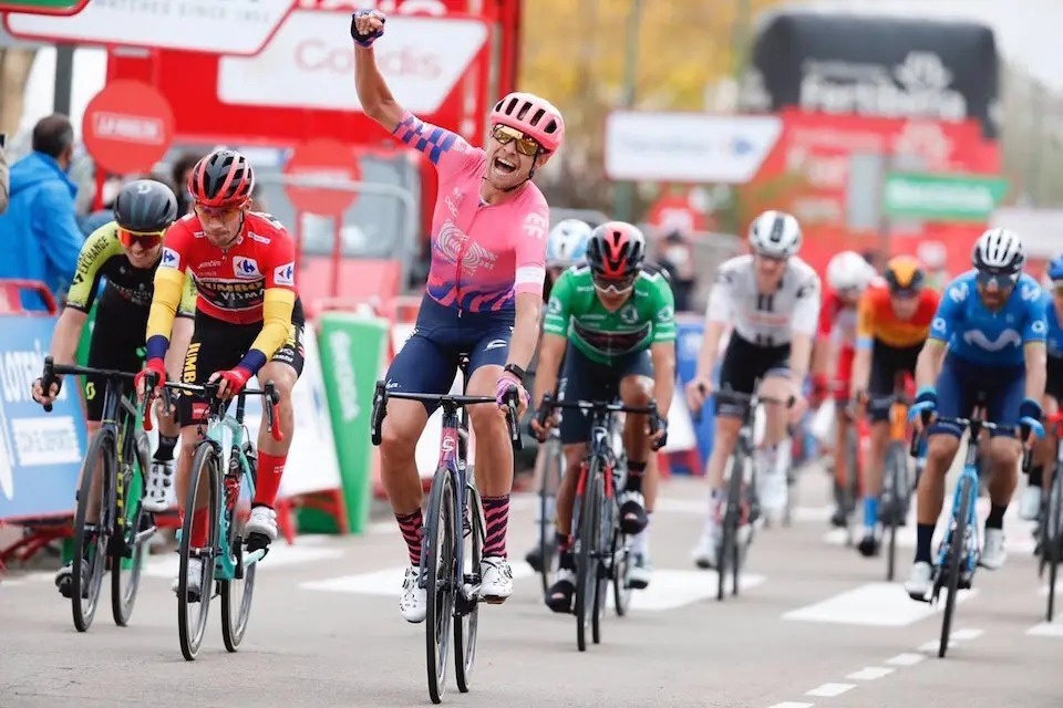 El ciclista dan&eacute;s Magnus Cort Nielsen, ganador de la decimosexta etapa. / EUROPA PRESS