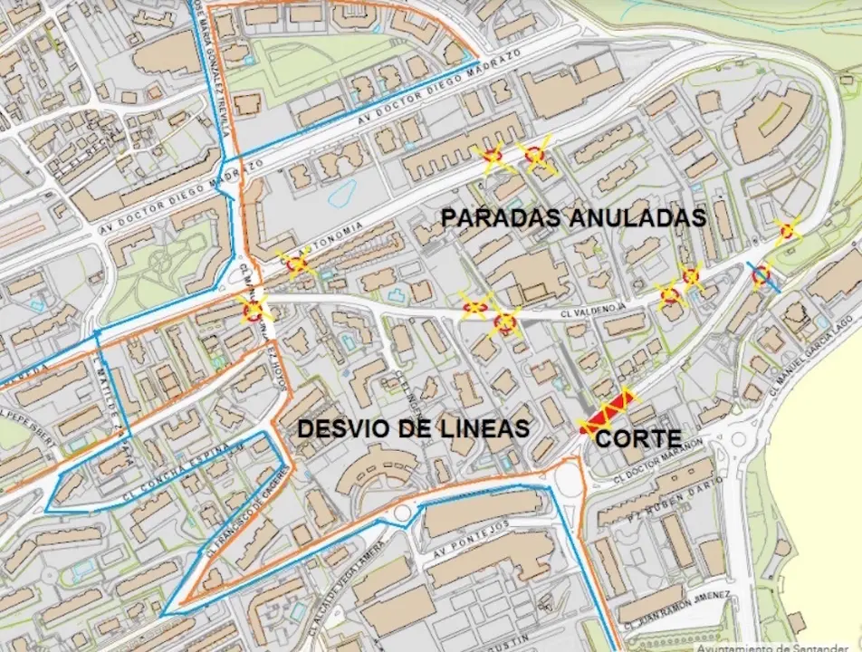 Corte de tr&aacute;fico y modificaci&oacute;n de TUS. / E. PRESS