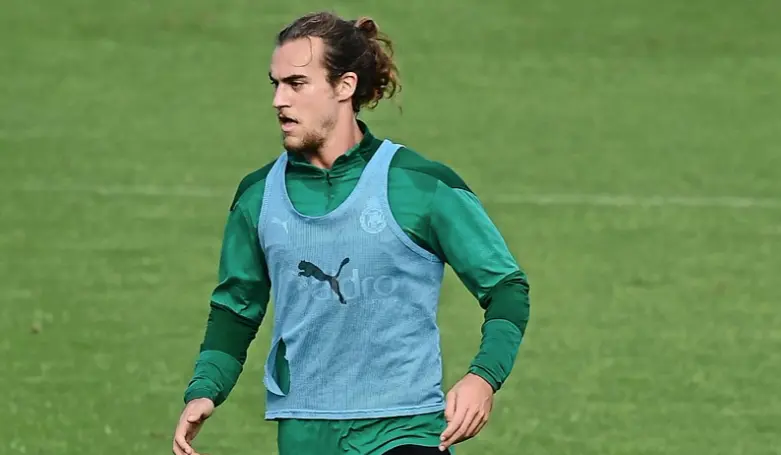 Joan Maynau, durante el entrenamiento de ayer. / Hardy