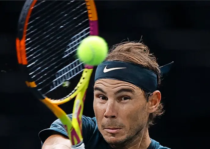 Rafa Nadal, en el &uacute;ltimo Masters 1.000 de Par&iacute;s. / EFE