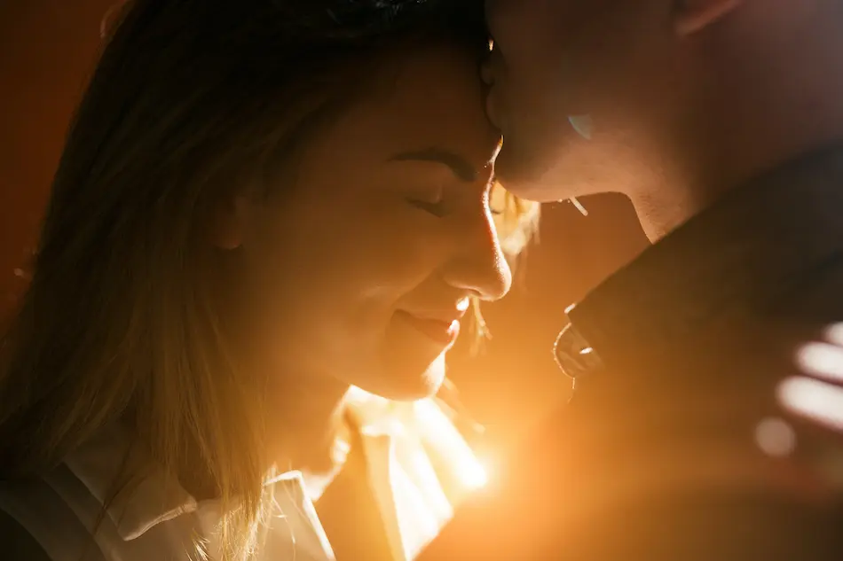 man and woman with a close view on the street