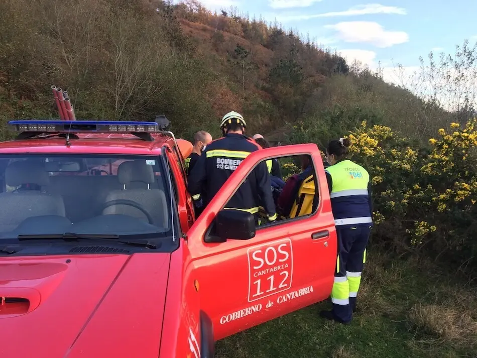 Rescate de una senderista en el monte Gedo. / 112