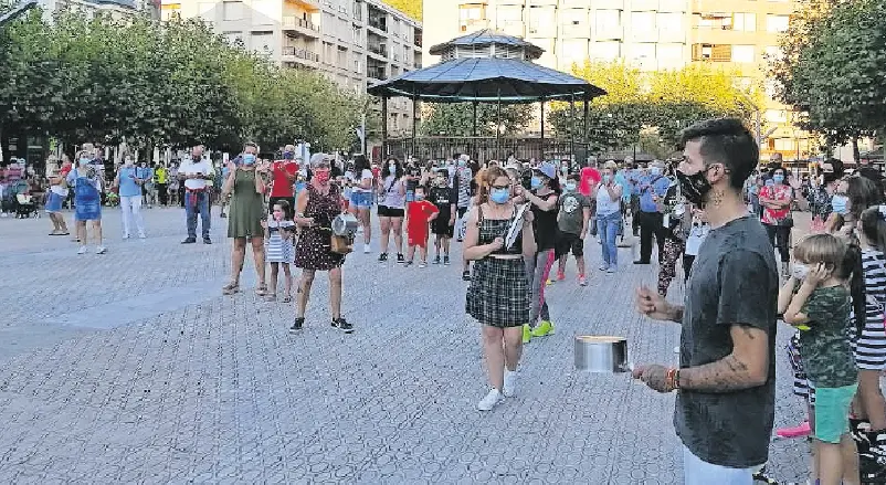 Manifestaci&oacute;n del pasado mes en Santo&ntilde;a.
