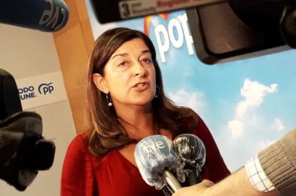 La presidenta del Partido Popular, Mar&iacute;a Jos&eacute; S&aacute;enz de Buruaga. / ALERTA