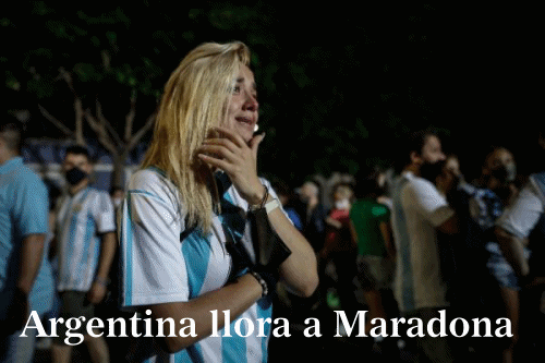 El comienzo del adi&oacute;s a Maradona.
