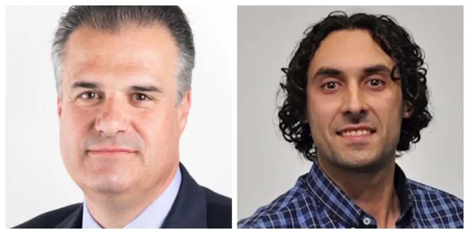 El alcalde Javier Fern&aacute;ndez Sober&oacute;n y el l&iacute;der del PRC de Astillero, Francisco Ortiz.