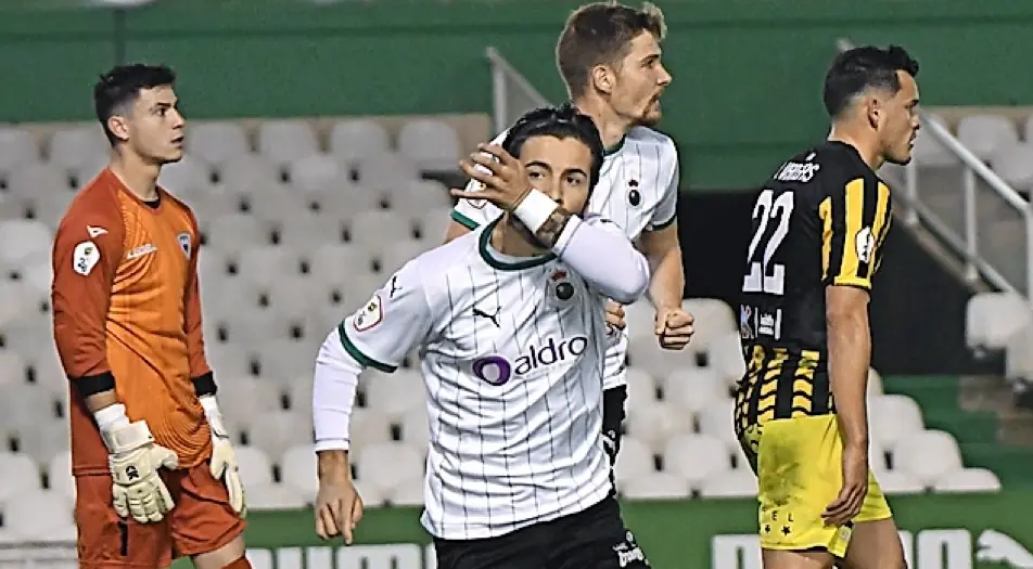 Mart&iacute;n Solar, tras anotar el primero de los dos goles que firm&oacute; el pasado s&aacute;bado. / hardy