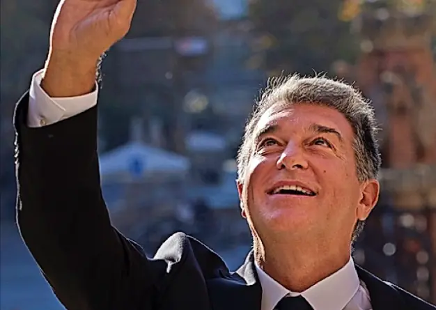 Joan Laporta present&oacute; ayer su proyecto en el recinto modernista del Hospital de Sant Pau. / EFE