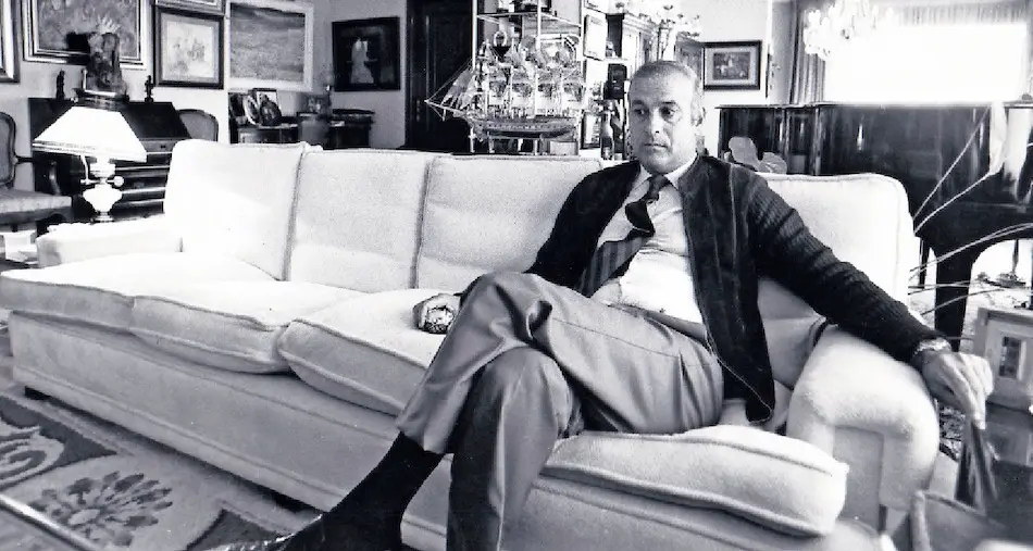 Juan Hormaechea Caz&oacute;n, en el sal&oacute;n de su casa. / ARCHIVO-ALERTA-Pablo Hojas