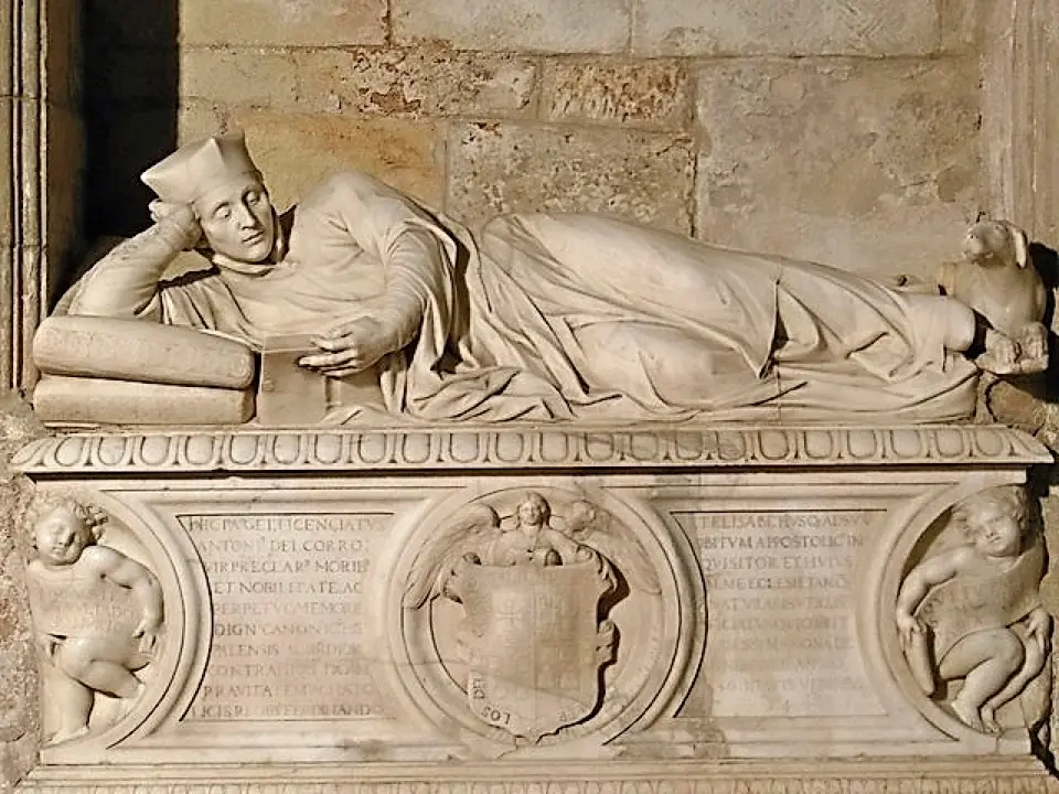 T&uacute;mulo funerario de Antonio del Corro.