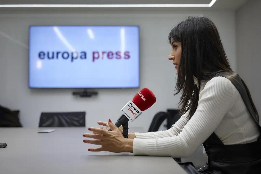 La vicealcaldesa de Madrid, Bego&ntilde;a Villac&iacute;s, durante una entrevista para Europa Press en la sede de la agencia, en Madrid (Espa&ntilde;a).