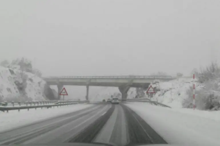 Puerto de Lunada (CA-643) nieve