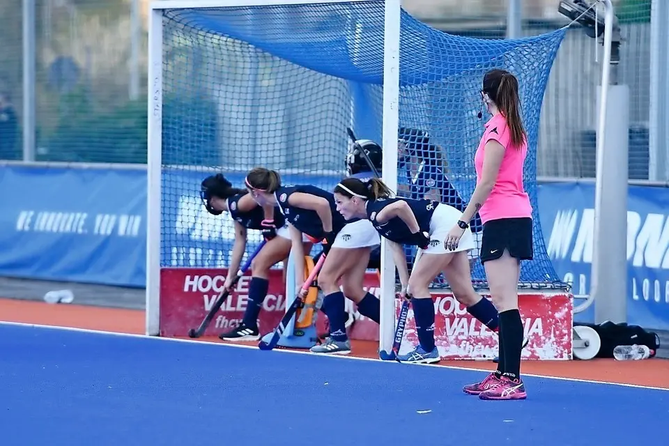 El Sardinero defendiendo un penalti c&oacute;rner.