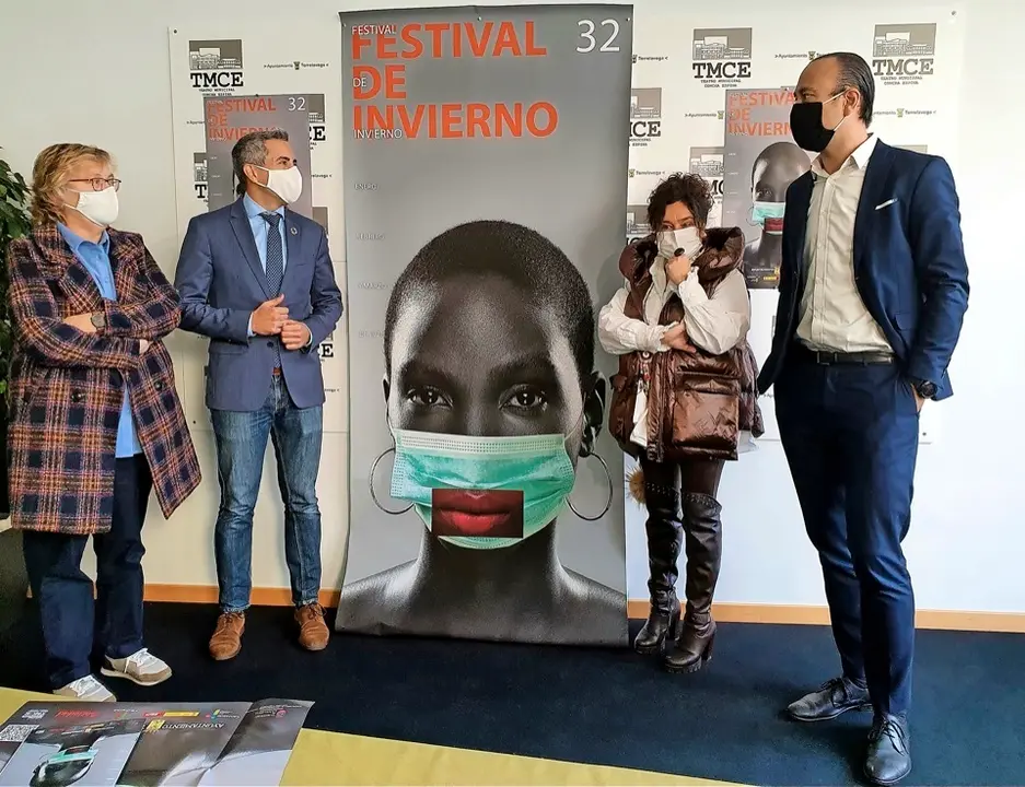 Autoridades presentando el Festival de Invierno de la capital del Besaya. / ALERTA