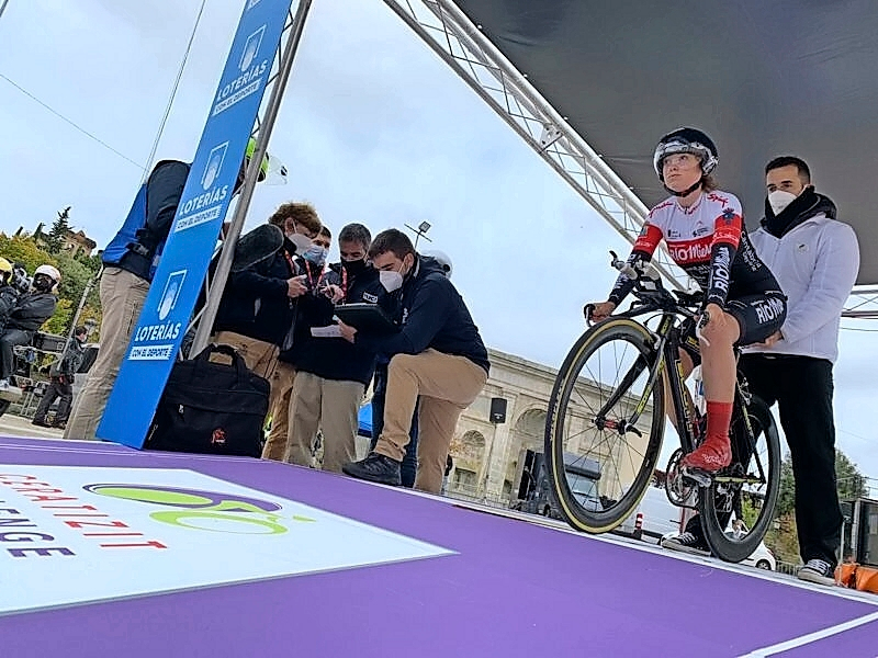 Laura Tenorio, en una prueba contrarreloj.
