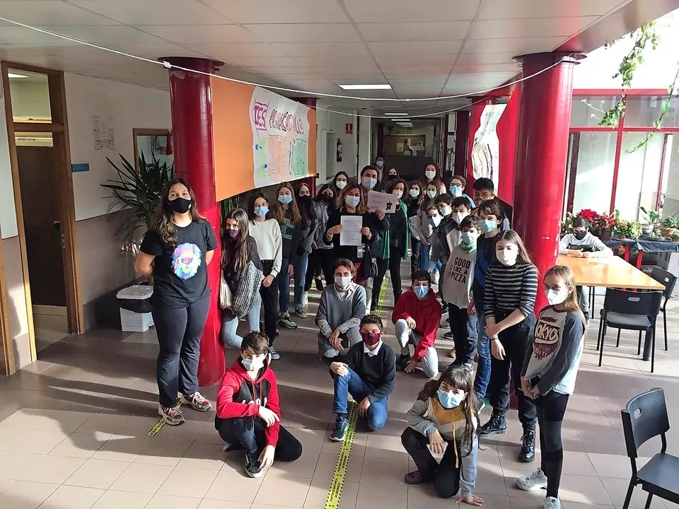Alumnos del IES Pe&ntilde;acastillo.