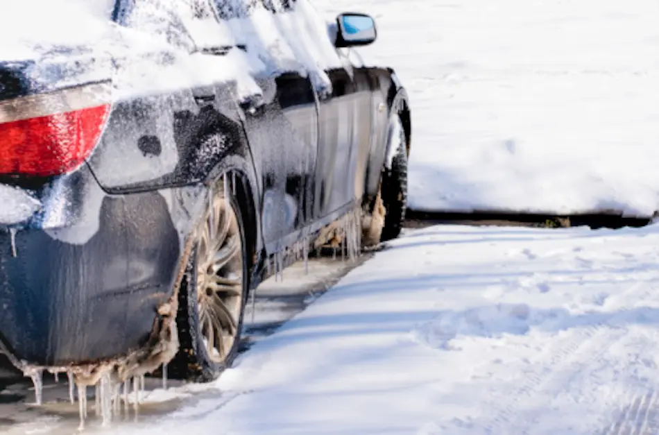 coche frio helada