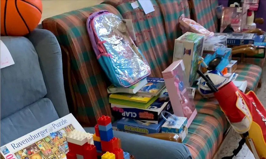 Juguetes recogidos para la acci&oacute;n solidaria de la Archicofrad&iacute;a.