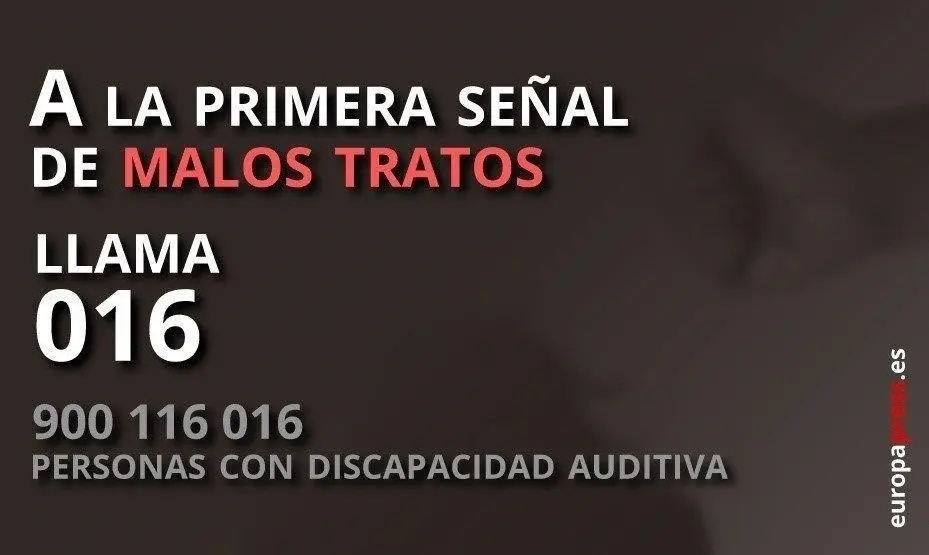 Tel&eacute;fono 016 para las v&iacute;ctimas de violencia de g&eacute;nero