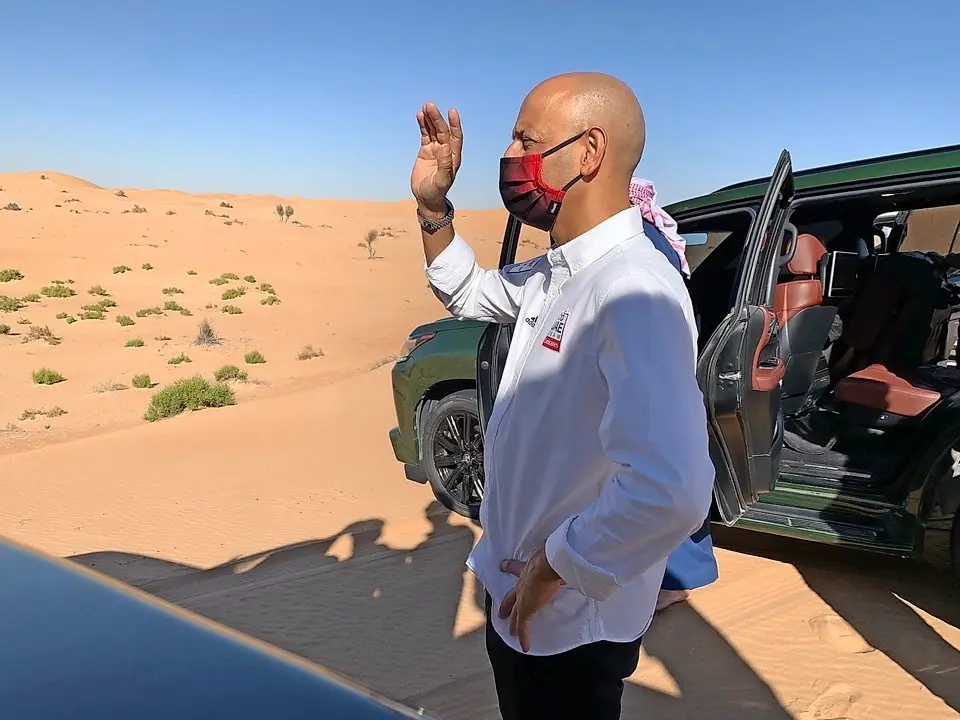Joxean Fern&aacute;ndez &lsquo;Matxin&rsquo;, ayer en los Emiratos &Aacute;rabes Unidos.