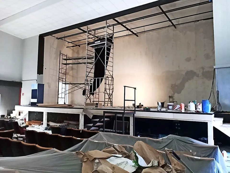 Obras en el Teatro-Cine Vimenor de Vio&ntilde;o. / Alerta