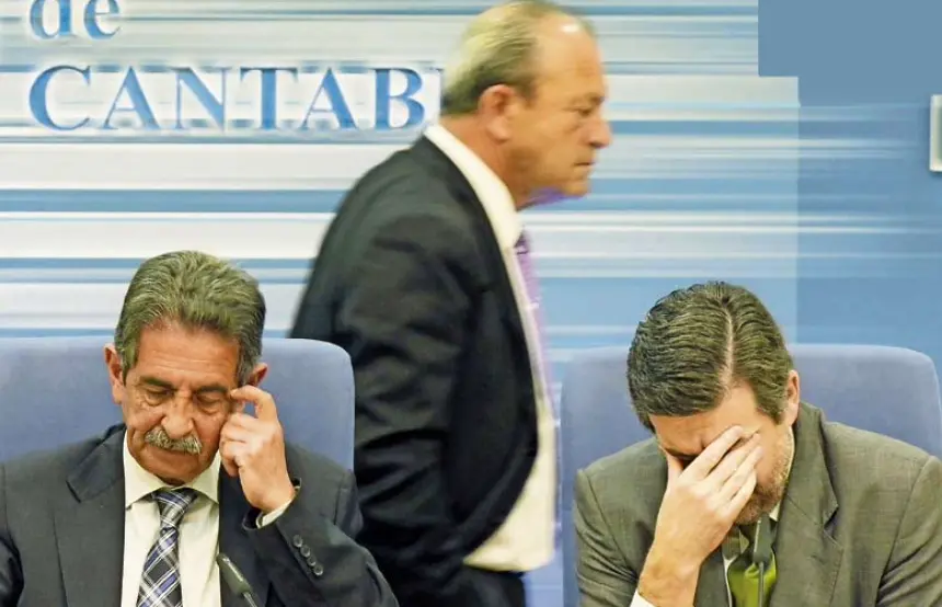 Revilla junto a Marcano en rueda de prensa de 2011.
