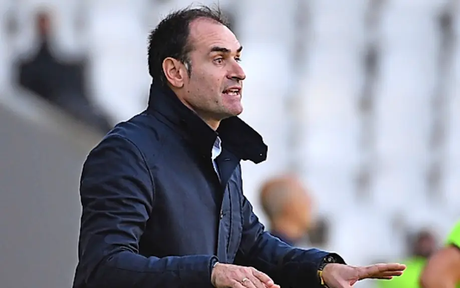 Ezequiel Loza, entrenador del Portugalete. / Hardy