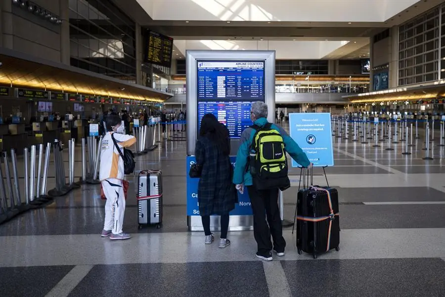 Vista de un aeropuerto en Estados Unidos. EFE/Etienne Laurent/Archivo