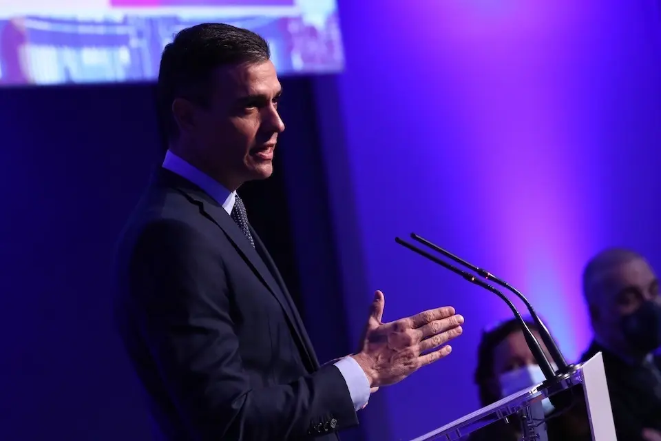 El presidente del Gobierno, Pedro S&aacute;nchez, en la 113 reunic&oacute;n del Consejo Ejecutivo de la OMT.
POOL
19/1/2021