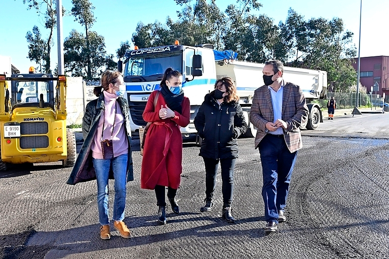 Visita al comienzo de las obras. / ALERTA