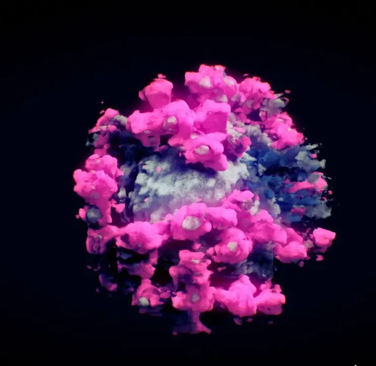 Un equipo de investigadores en tres pa&iacute;ses ha logrado la primera imagen real y en tres dimensiones del SARS-CoV-2, no un modelo inform&aacute;tico, un avance que puede ayudar a los cient&iacute;ficos a luchar contra &eacute;l. EFE/ Nanographics