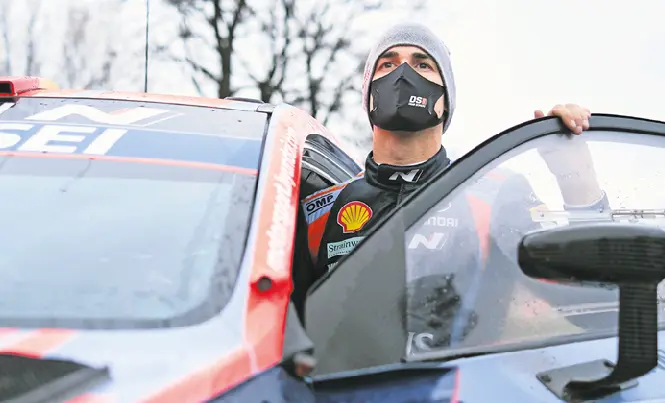 Dani Sordo tras concluir su participaci&oacute;n en el Rallye de Montecarlo. / Hyundai WRC