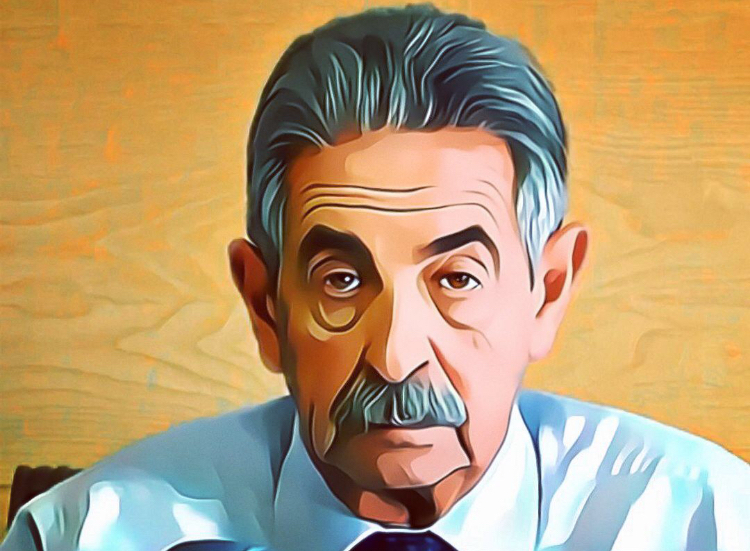 El presidente de Cantabria, Miguel &Aacute;ngel Revilla, caricaturizado.