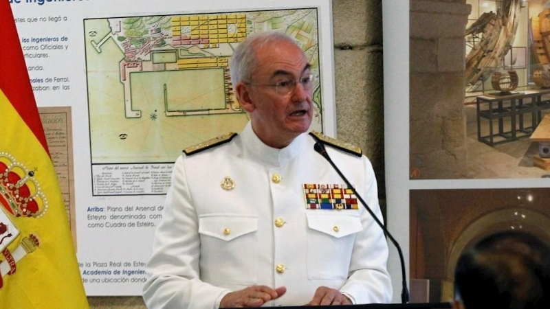 Fotograf&iacute;a de archivo, tomada el 27 de julio de 2020 en Ferrol, del almirante Teodoro L&oacute;pez Calder&oacute;n, que ha sido nombrado nuevo jefe del Estado Mayor de la Defensa (JEMAD). EFE/Kiko Delgado