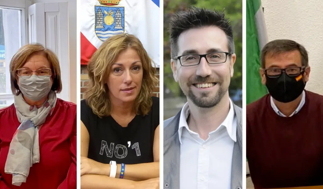 La alcaldesa de Laredo, Rosario Losa;  La alcaldesa de Polanco, Rosa D&iacute;az; El alcalde de Colindres, Javier Incera; El alcalde de Santa Mar&iacute;a de Cay&oacute;n, Francisco Javier Viar. / ALERTA
