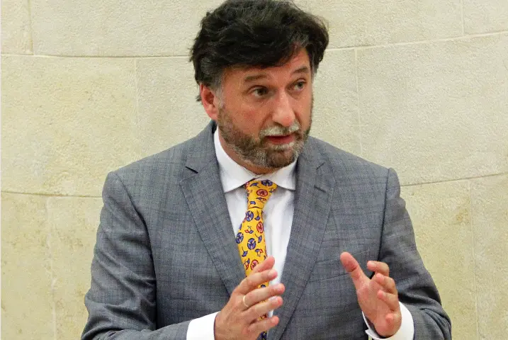 El portavoz parlamentario de Vox, Crist&oacute;bal Palacio. / J.R.