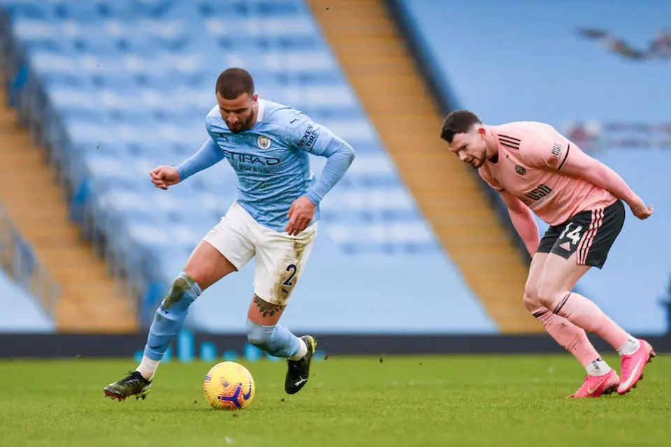El defensor ingles del Manchester City, Kyle Walker. / E. PRESS