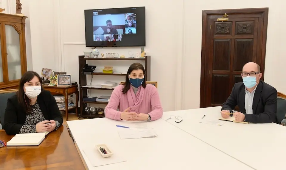 Videoconferencia con los Servicios Sociales y de Salud. / ALERTA