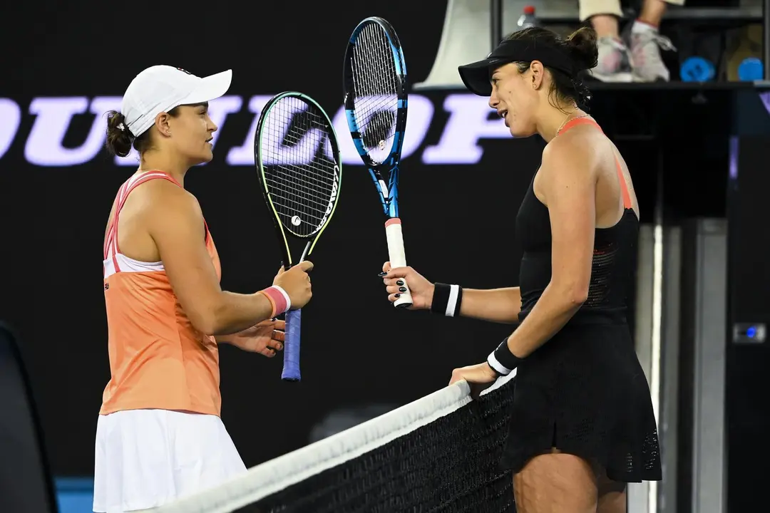 Ashleigh Barty y Garbine Muguruza. / E. PRESS