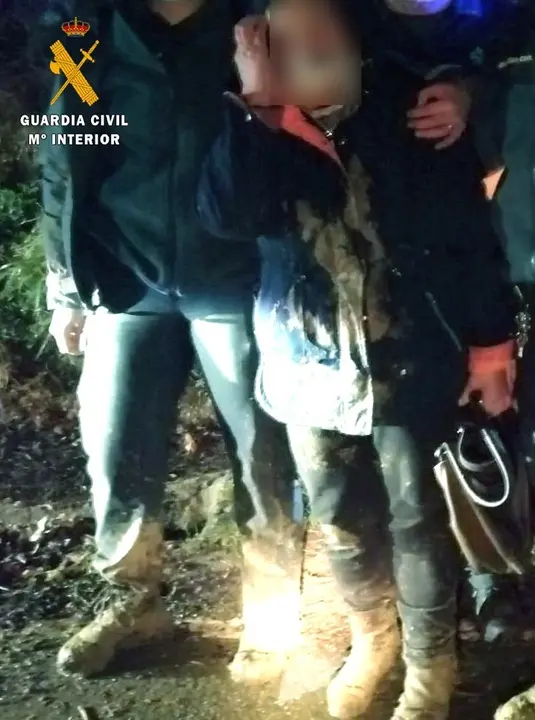 Mujer rescatada en Pe&ntilde;a Cabarga