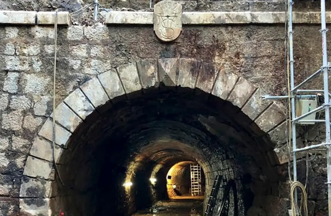 Obras en el antiguo t&uacute;nel de Tetu&aacute;n. / F.G.