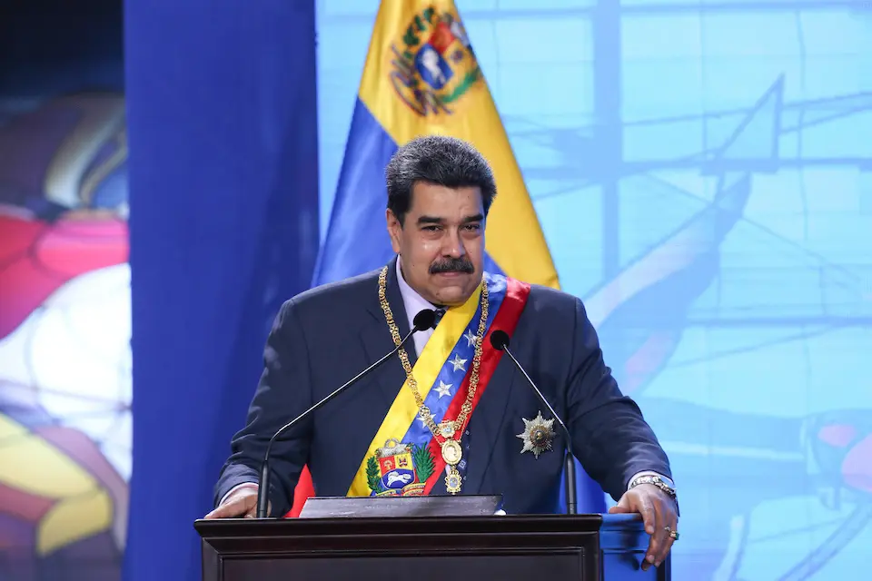 El presidente de Venezuela, Nicol&aacute;s Maduro, habla durante un acto con motivo del inicio del nuevo a&ntilde;o laboral del Tribunal Supremo. Foto: -/Prensa Miraflores/dpa - ACHTUNG: Nur zur redaktionellen Verwendung und nur mit vollst&auml;ndiger Nennung des vorstehenden Credits