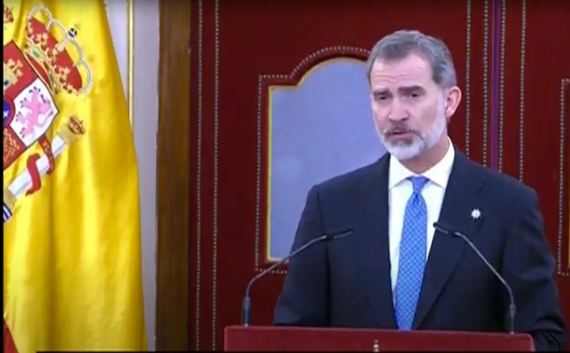 El Rey Felipe VI preside el acto organizado por el Congreso para conmemorar el cuadrag&eacute;simo aniversario del fracaso de la intentona golpista del 23 de febrero de 1981.