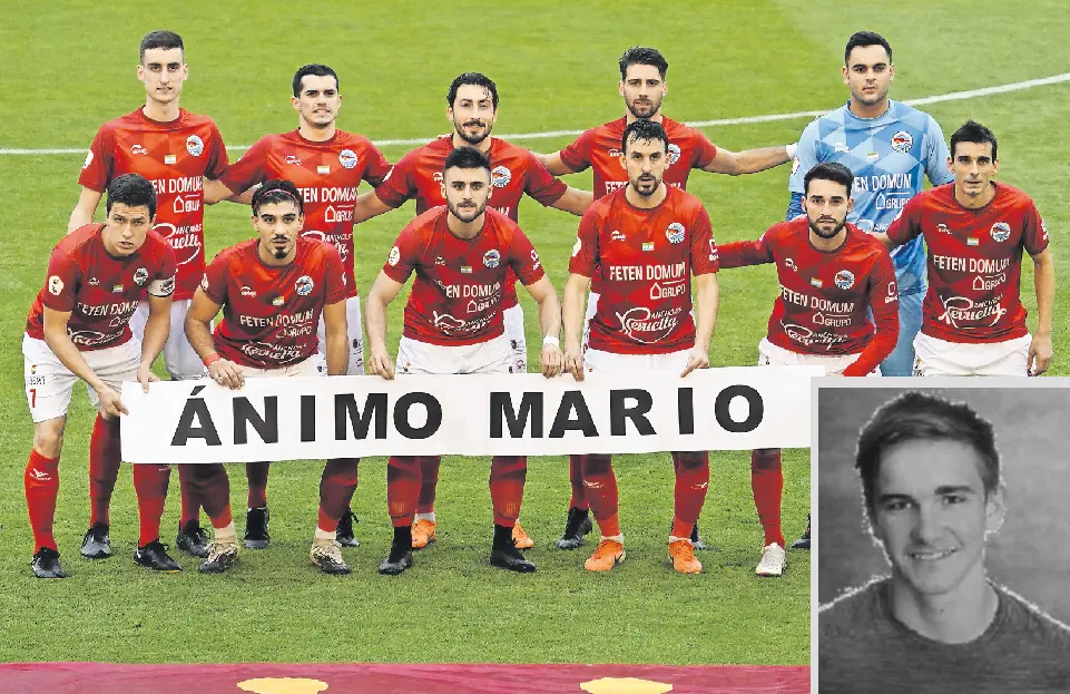 El Laredo se acord&oacute; de Mario en el derbi. / HARDY