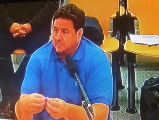 Archivo - El exconcejal de Majadahonda y denunciante de la G&uuml;rtel Jos&eacute; Luis Pe&ntilde;as declarando ante el juez - EUROPA PRESS - Archivo