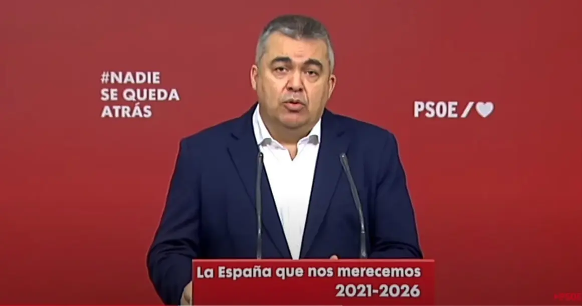 El secretario Ejecutivo de Coordinaci&oacute;n Territorial, Relaciones PSOE Gobierno y presidente de la Fundaci&oacute;n Pablo Iglesias, Santos Cerd&aacute;n.