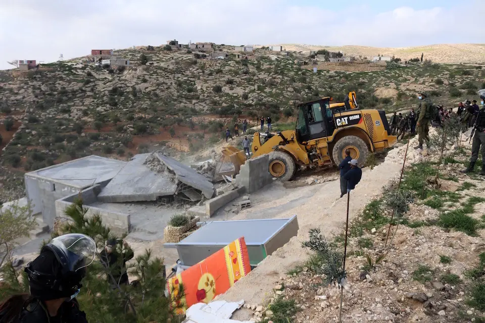 Demolici&oacute;n de una vivienda palestina en Cisjordania. /
MOSAB SHAWER /  ZUMA PRESS