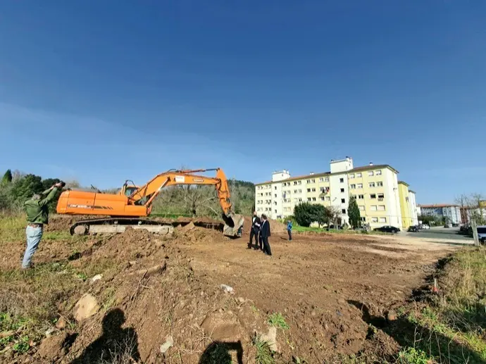 Inicio de las obras en el barrio Covadonga. / ALERTA