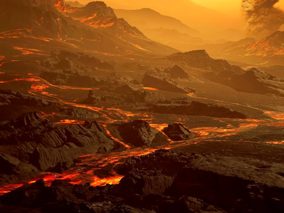 Impresi&oacute;n art&iacute;stica de la superficie de la reci&eacute;n descubierta s&uacute;per-Tierra caliente Gliese 486b, un hallazgo que servir&aacute; para probar los modelos atmosf&eacute;ricos planetarios. EFE/RenderArea/Foto cedida